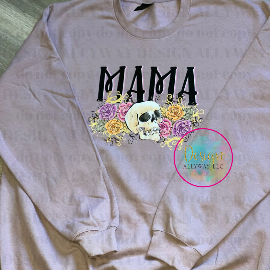 Mama Skull Floral