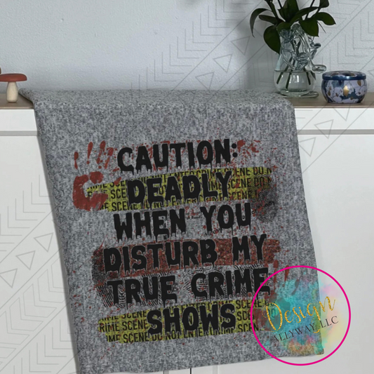 True Crime Show Blanket