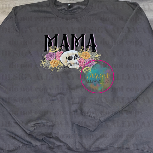 Mama Skull Floral