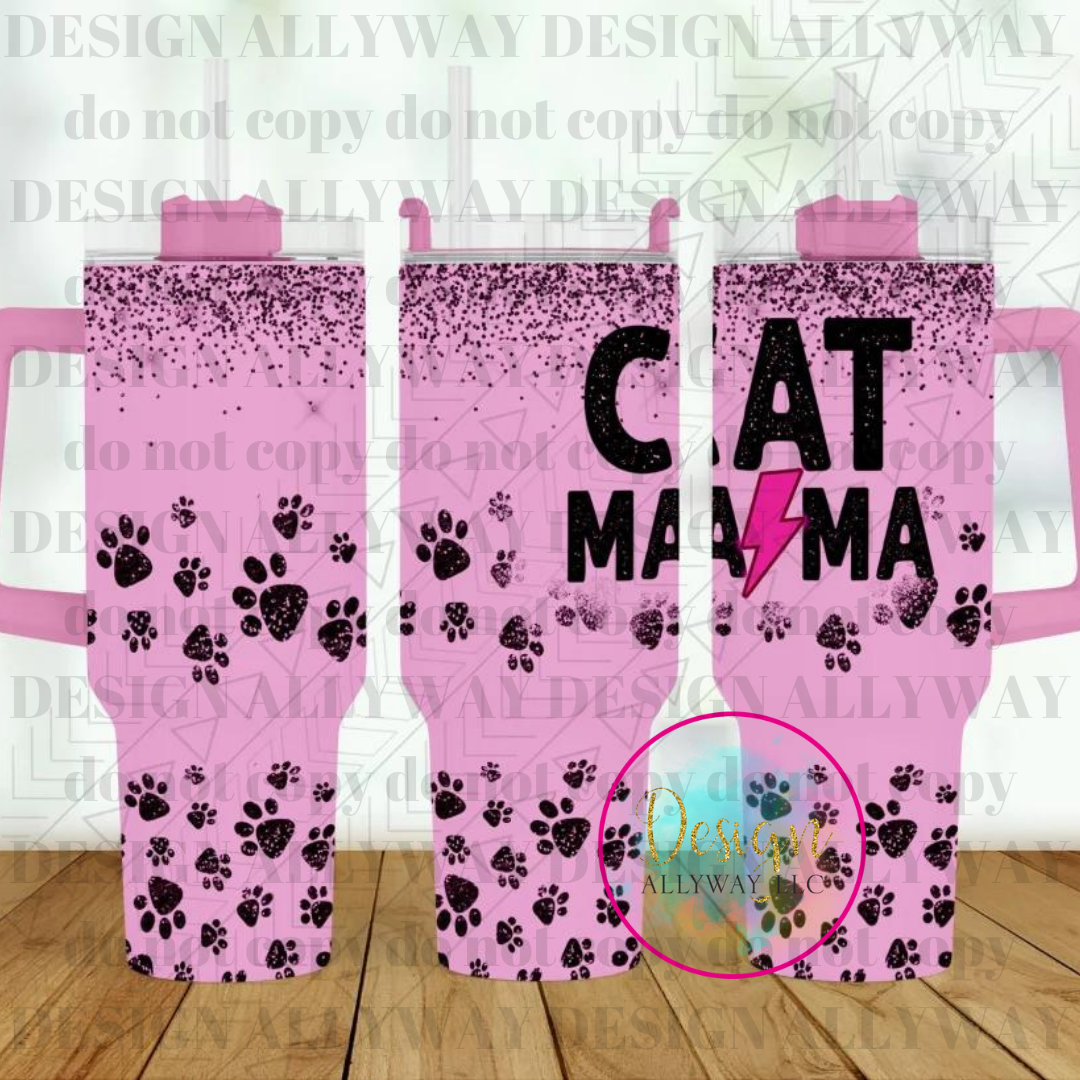 Cat Mama 40 Oz. Tumbler