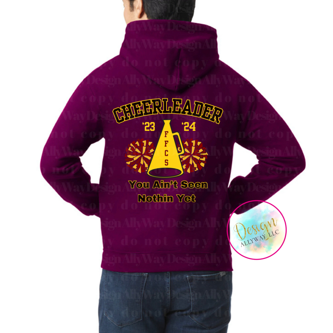 Cheerleading Spirit Hooded Sweatshirt- Fall 2023