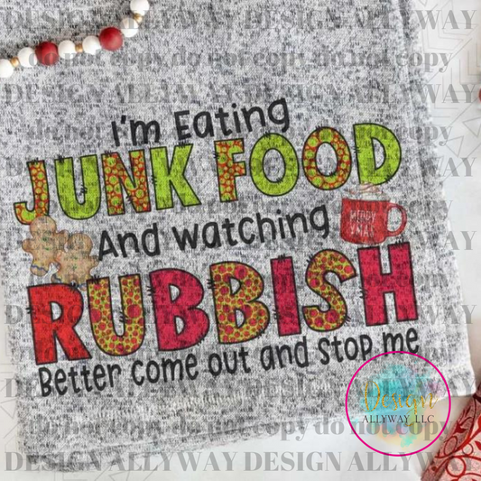 Junk Food & Rubbish Blanket