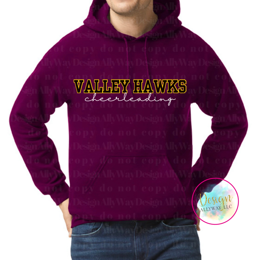 Valley Hawk Cheerleading Sweatshirts