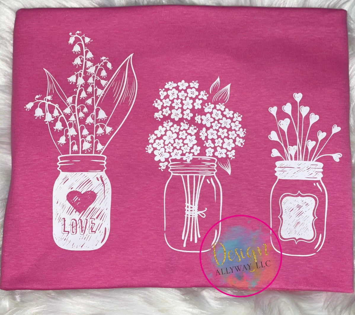 Mason Jar Flower T-shirt