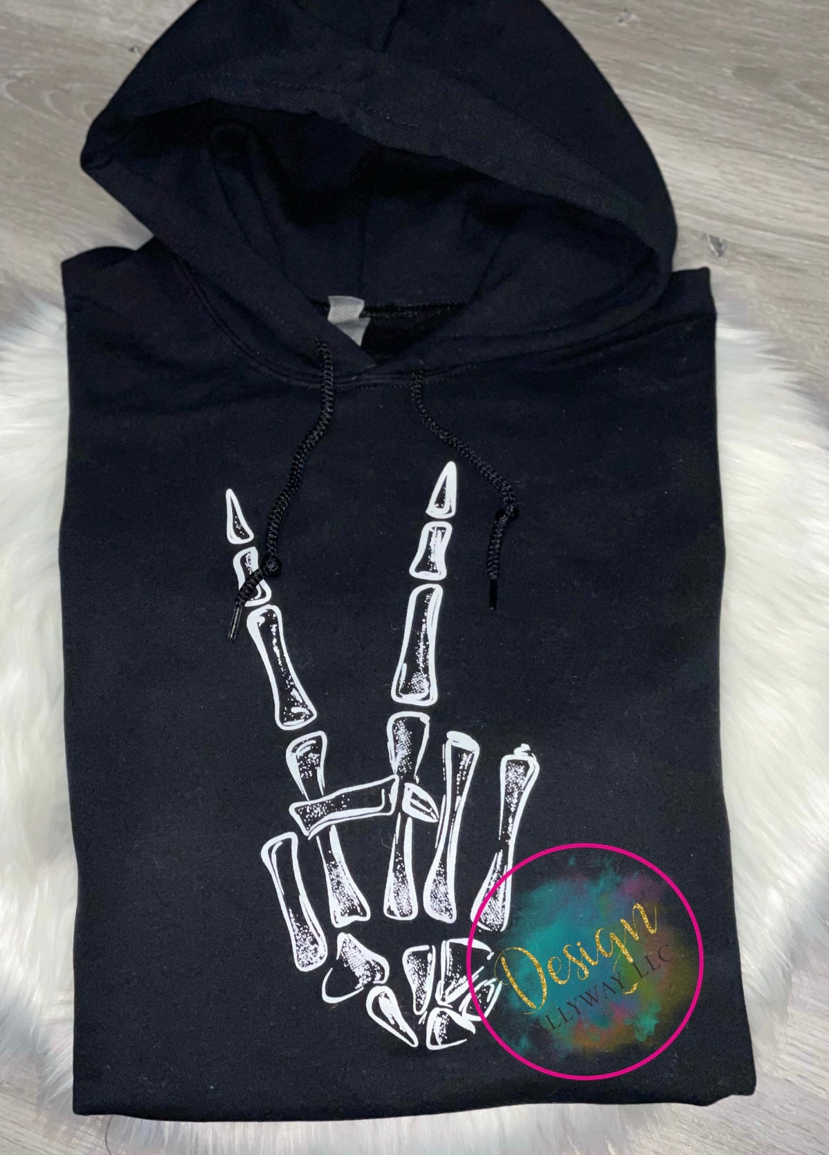 Skelly Peace Hand Sweatshirt