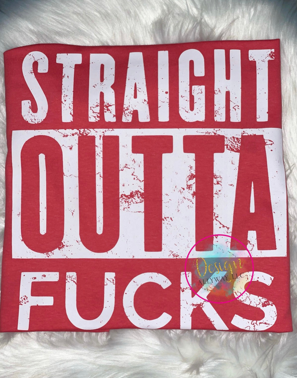 Straight Outta F’s Distressed T-shirt