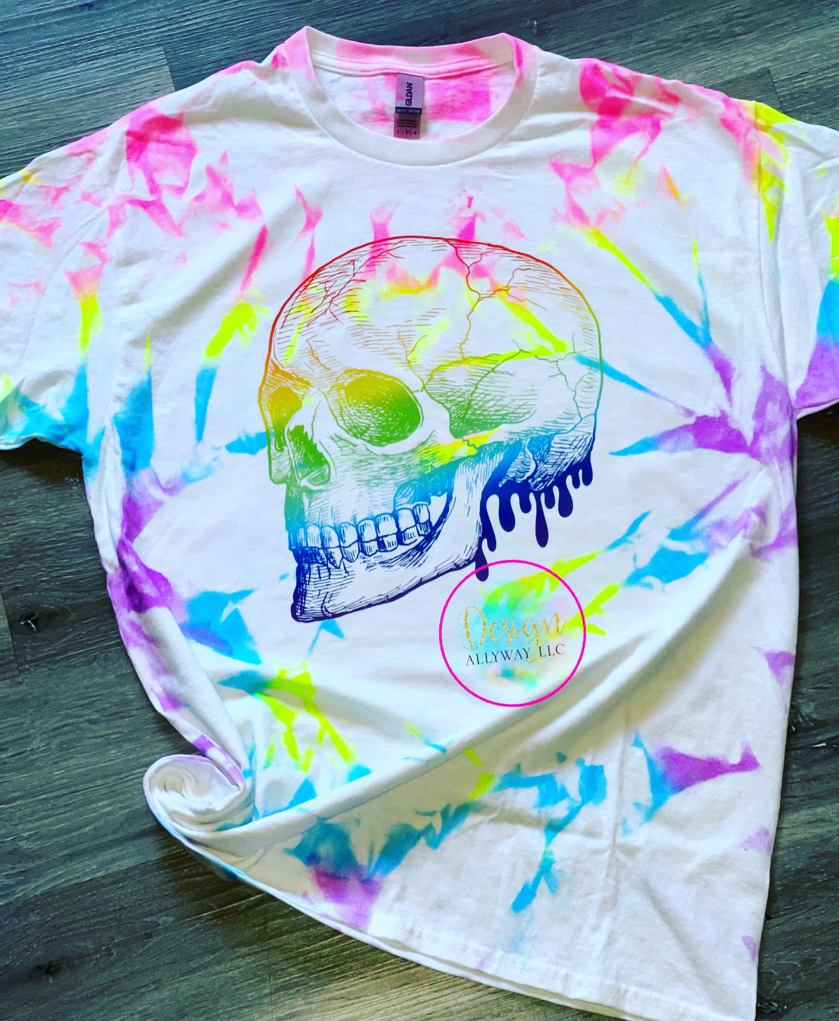 Skull Tie-Dye T-shirt