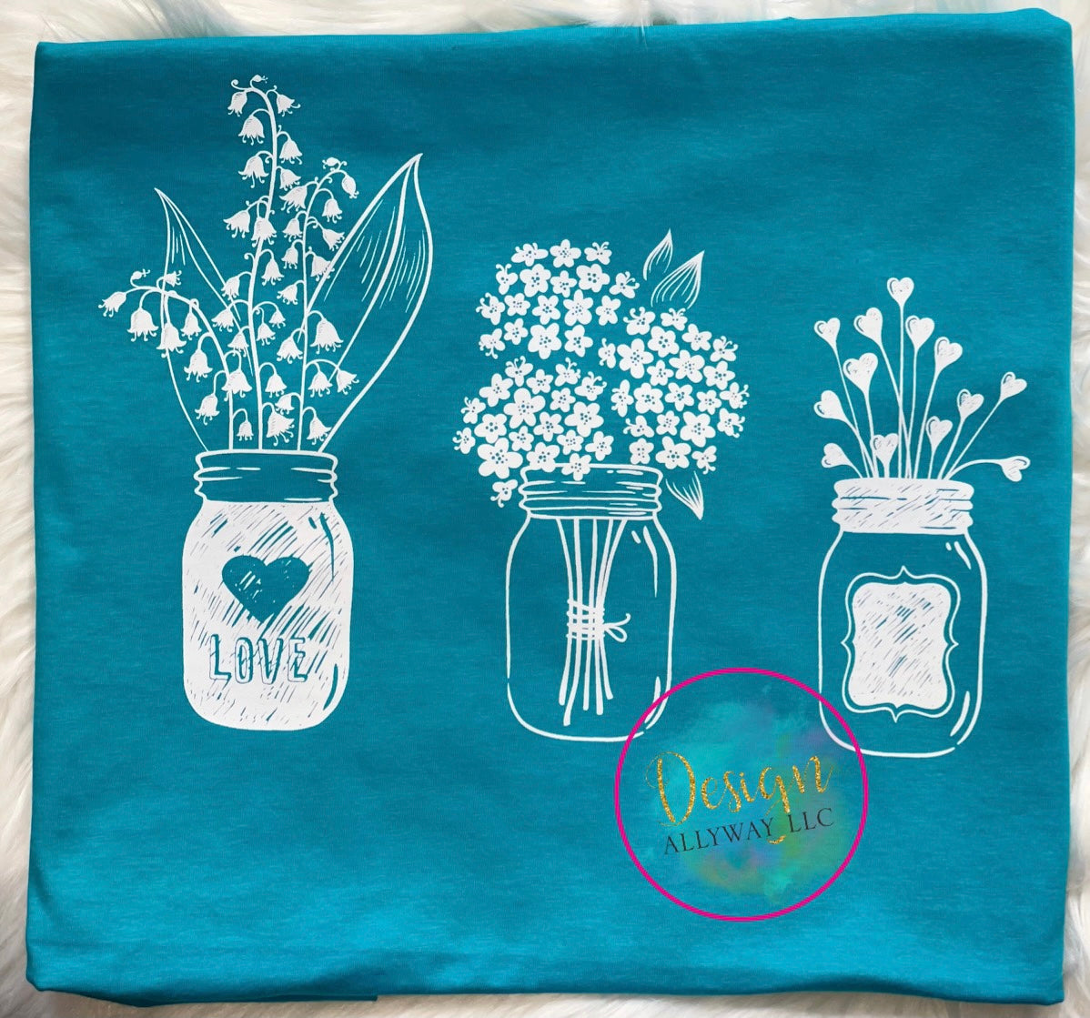 Mason Jar Flower T-shirt