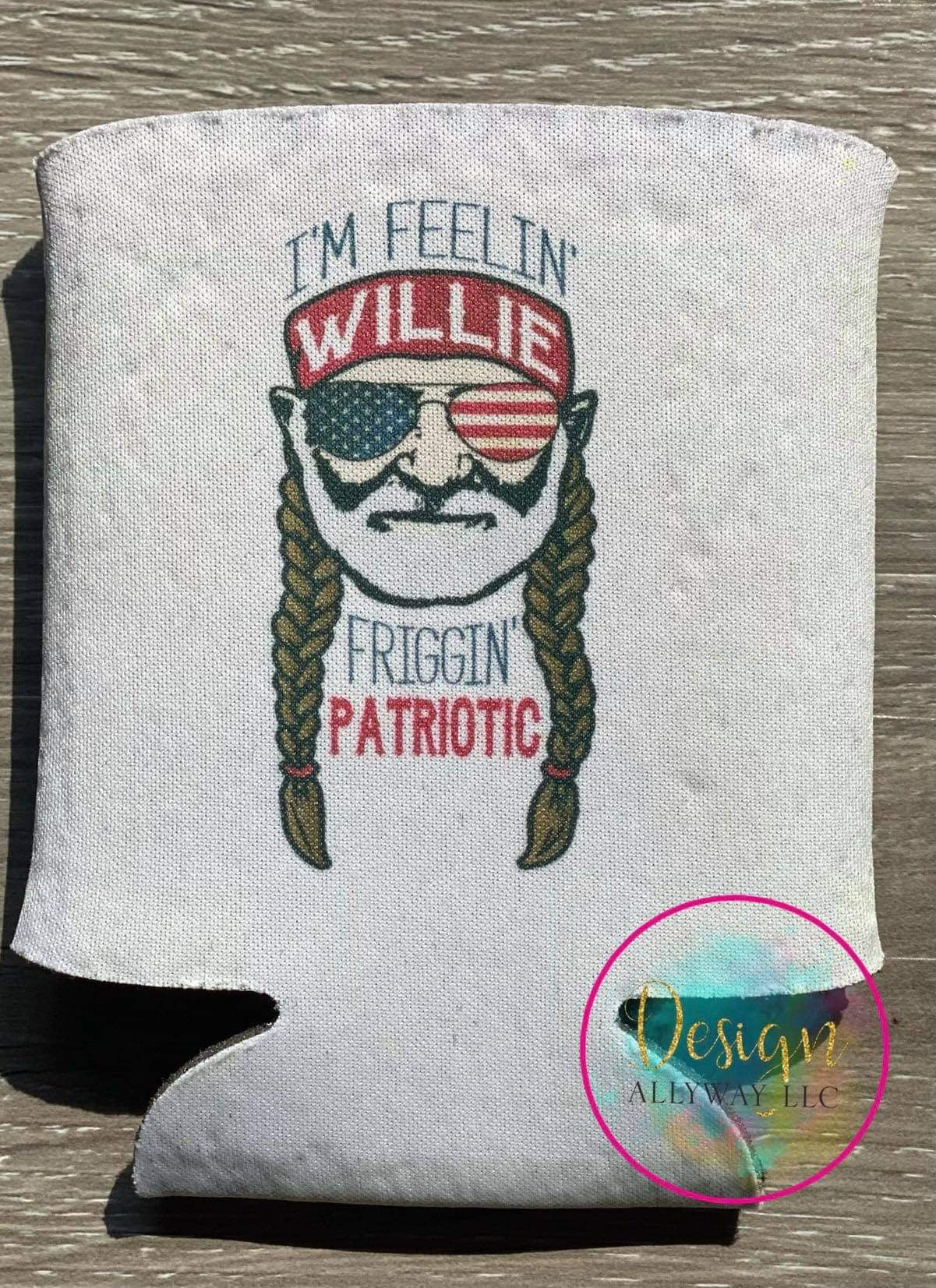 Willie Patriotic Can Holder