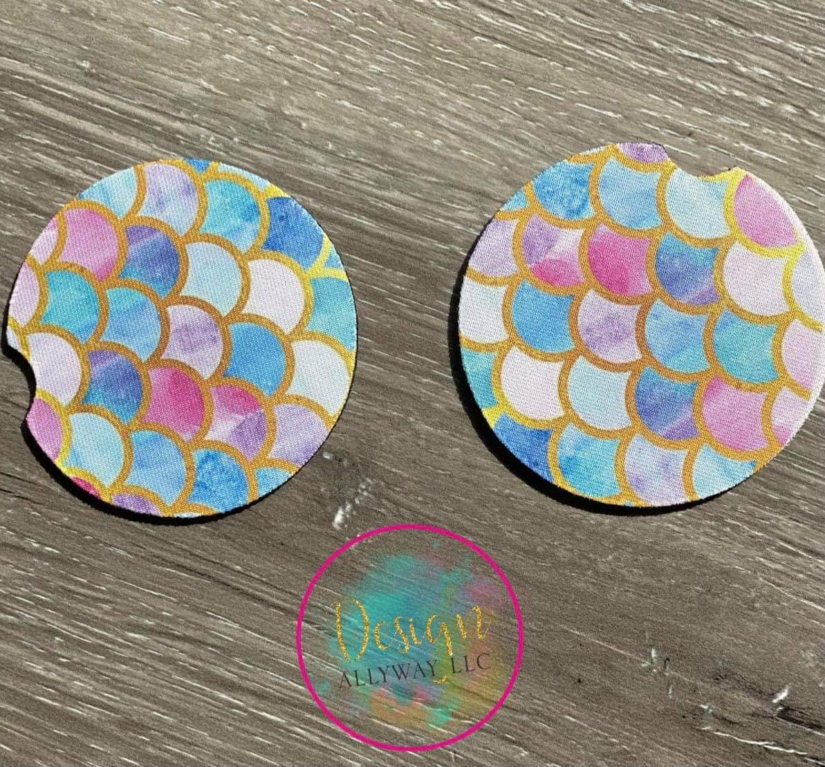 Mermaid Car Coaster Set