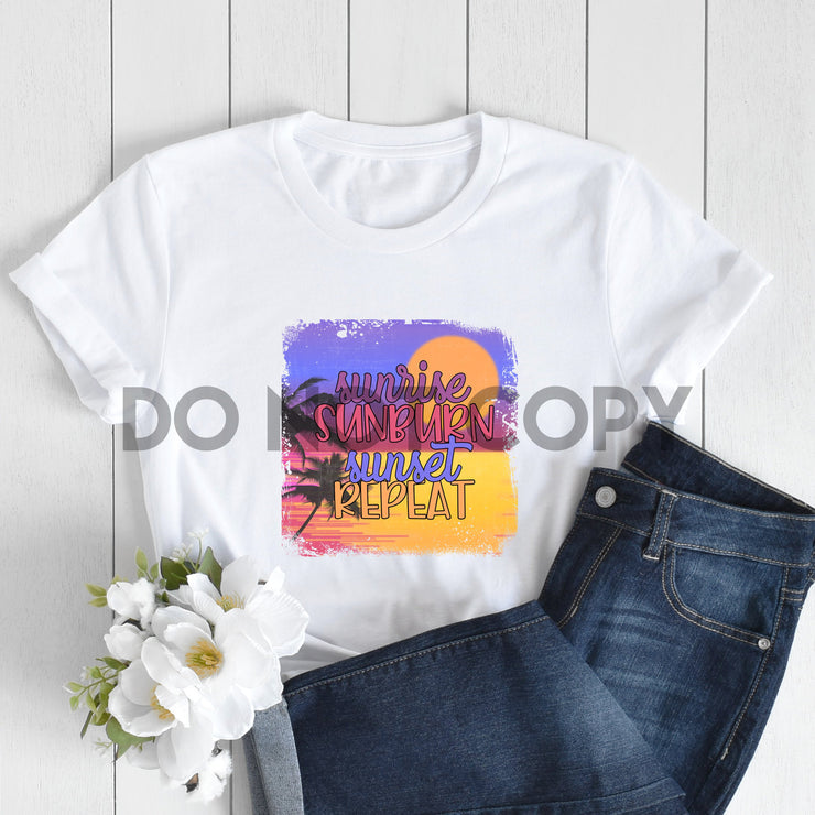 Sunrise Sunburn Sunset Repeat T-Shirt