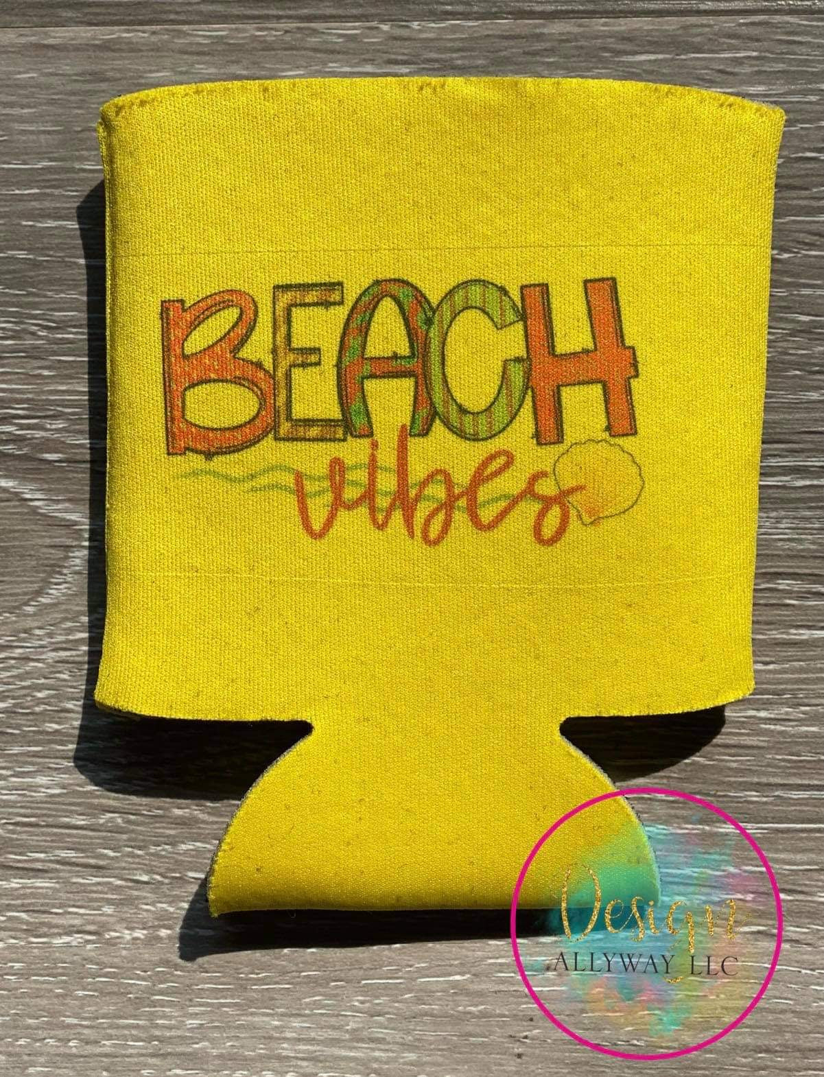 Beach Vibes Can Holder